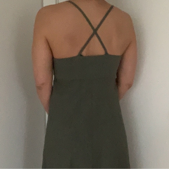 Theory Linen A-line Midi Dress Spaghetti Straps - Picture 8 of 8